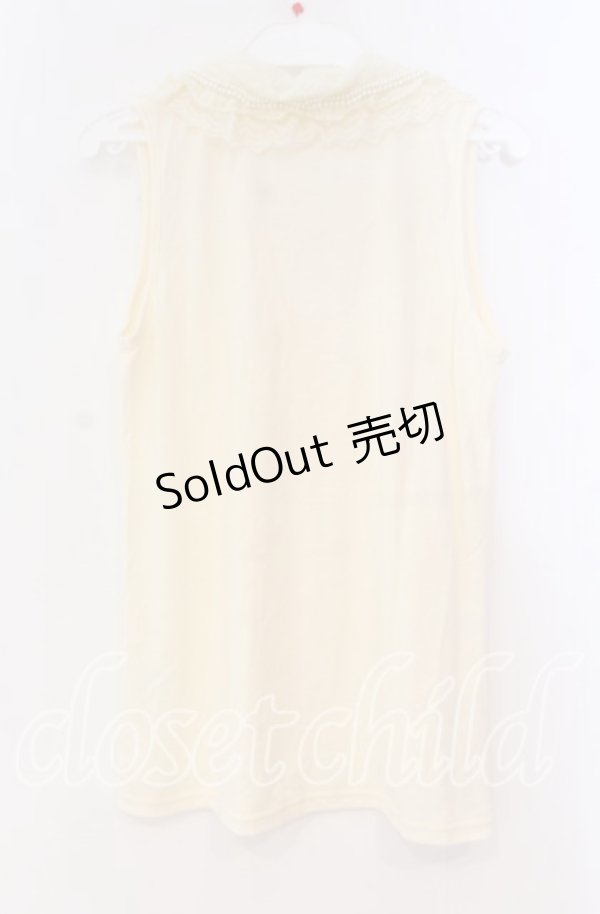 画像3: axes femme / 襟付きノースリーブトップス M キナリ O-25-12-02-076-AX-TO-OW-OS (3)