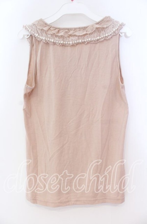 画像3: axes femme / パールトリミング襟付きタンク M ピンク O-25-12-02-077-AX-TO-OW-OS (3)