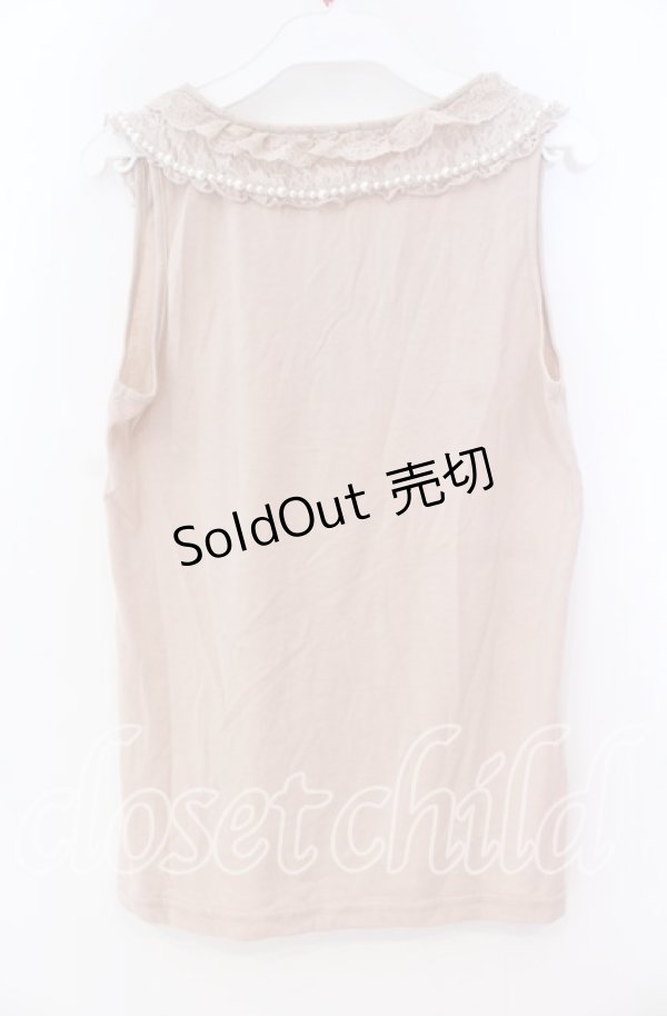 画像3: axes femme / パールトリミング襟付きタンク M ピンク O-25-12-02-077-AX-TO-OW-OS (3)