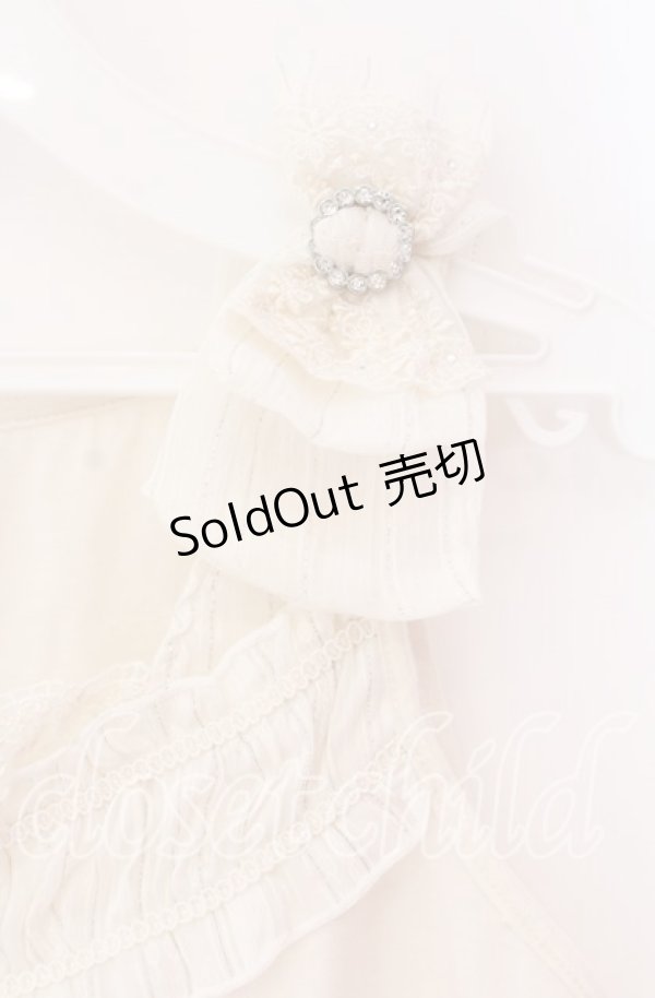 画像2: axes femme / リボンショルダータンクトップ M キナリ O-25-12-02-078-AX-TO-OW-OS (2)