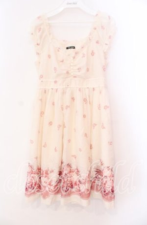 画像: L'EST ROSE / 花柄シフォンワンピース 2 アイボリー O-25-12-02-009-LO-OP-IG-OS