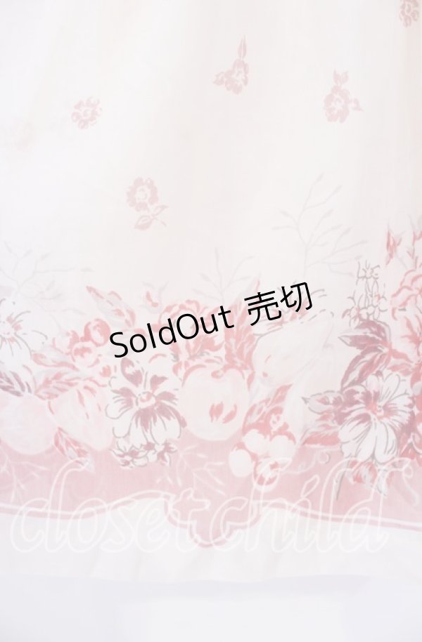 画像2: L'EST ROSE / 花柄シフォンワンピース 2 アイボリー O-25-12-02-009-LO-OP-IG-ZT537 (2)