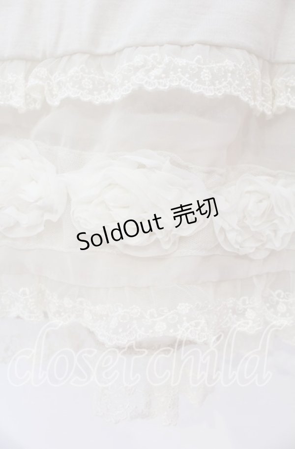 画像4: axes femme / 裾バラモチーフタンク M キナリ O-25-12-02-082-AX-TO-OW-OS (4)