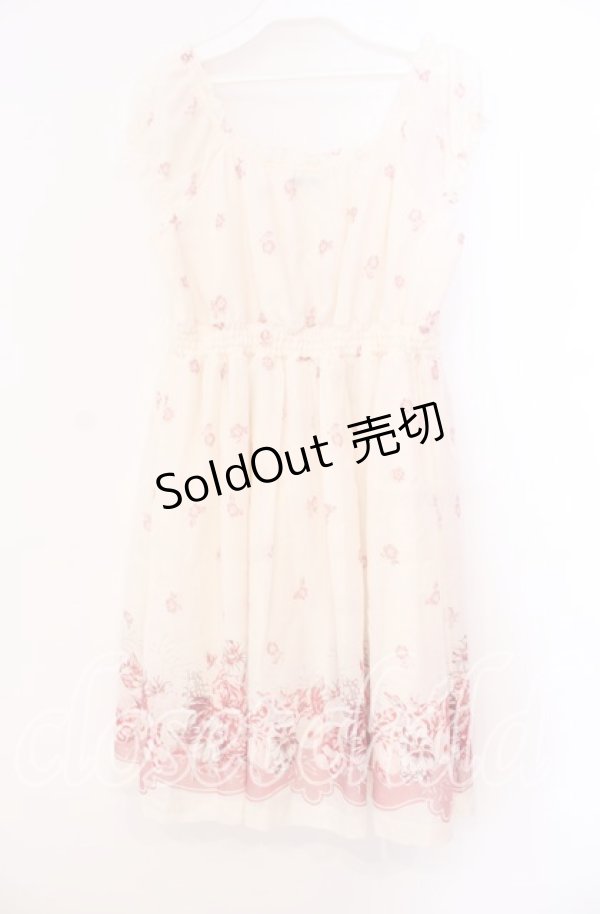 画像3: L'EST ROSE / 花柄シフォンワンピース 2 アイボリー O-25-12-02-009-LO-OP-IG-ZT537 (3)