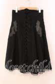 画像1: 海外ゴシックブランド / レースアップコウモリワッペンスカート M ブラック O-25-12-02-025-GO-SK-IG-OS (1)