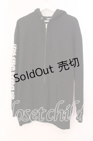 画像: QOOZA / ×Cinnamoroll シナモロールコラボパーカー  ブラック O-25-12-02-027-PU-TO-IG-OS