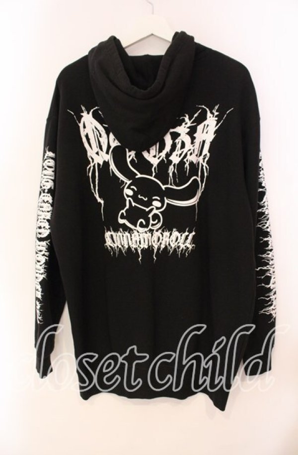 画像3: QOOZA / ×Cinnamoroll シナモロールコラボパーカー  ブラック O-25-12-02-027-PU-TO-IG-OS (3)