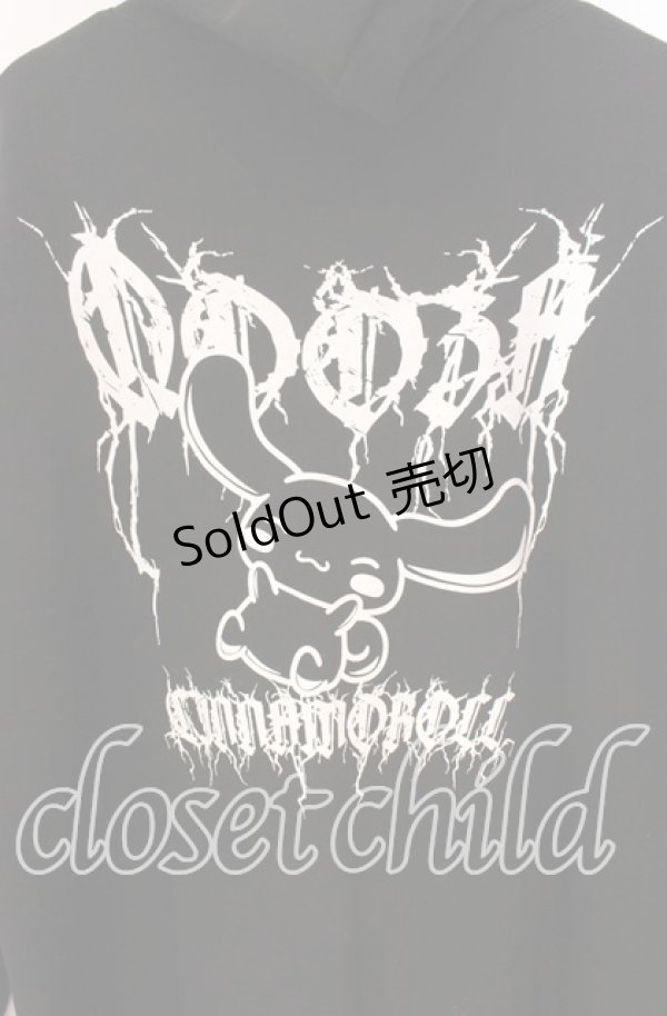 画像4: QOOZA / ×Cinnamoroll シナモロールコラボパーカー  ブラック O-25-12-02-027-PU-TO-IG-OS (4)
