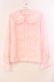 画像1: axes femme Kawaii / トーションレース丸襟ブラウス Ｍ ピンク O-25-12-02-028-AX-BL-IG-OS (1)