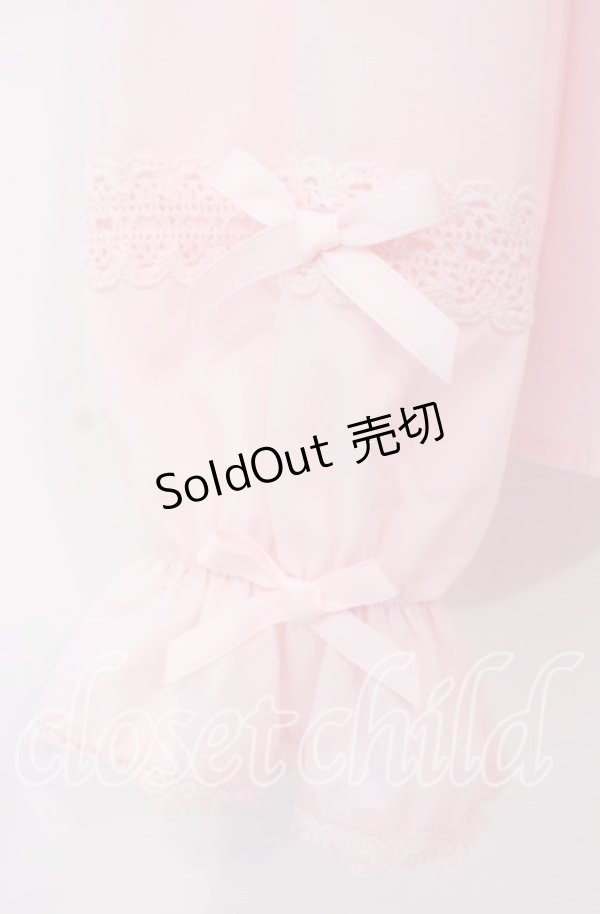 画像3: axes femme Kawaii / トーションレース丸襟ブラウス Ｍ ピンク O-25-12-02-028-AX-BL-IG-OS (3)