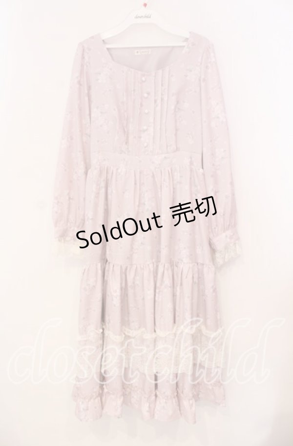 画像1: axes femme / SAKURAティアードワンピース  ピンク O-25-12-02-029-AX-OP-IG-OS (1)