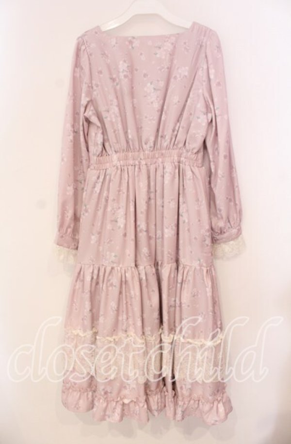 画像3: axes femme / SAKURAティアードワンピース  ピンク O-25-12-02-029-AX-OP-IG-OS (3)