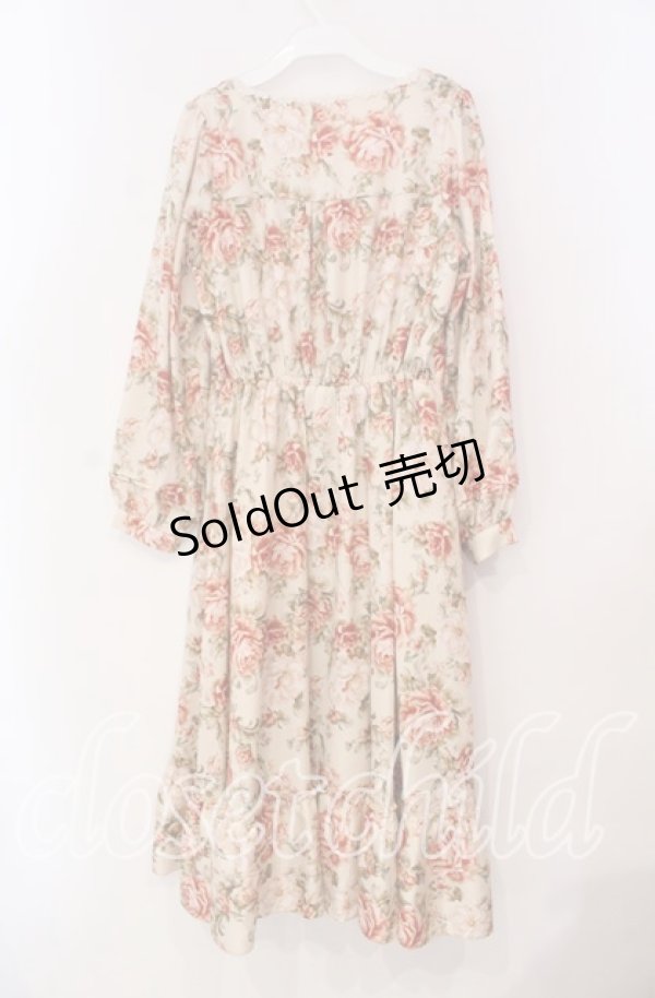 画像3: axes femme / ブルームフラワー柄ワンピース  アイボリー O-25-12-02-030-AX-OP-IG-OS (3)