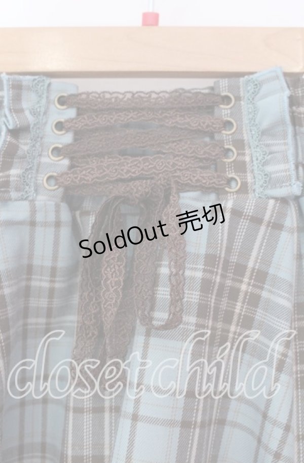 画像2: axes femme / タータンチェックイレヘムスカート  ミント O-25-12-02-031-AX-SK-IG-OS (2)