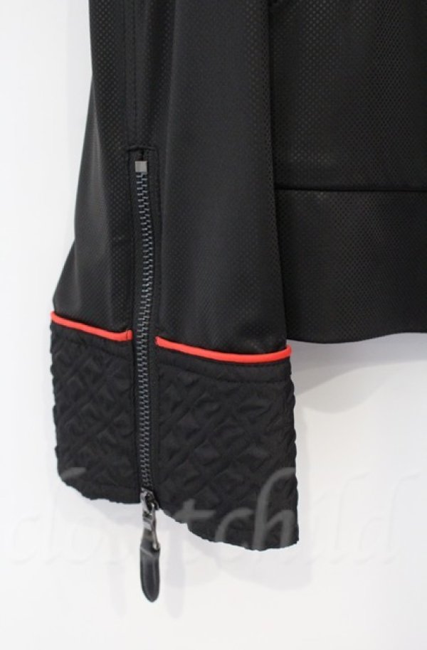 画像3: Qutie Frash / サイバーZIPカーデ  レッド×ブラック O-25-12-03-027-QU-JA-IG-ZT1208B (3)