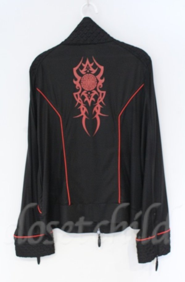 画像4: Qutie Frash / サイバーZIPカーデ  レッド×ブラック O-25-12-03-027-QU-JA-IG-ZT1208B (4)