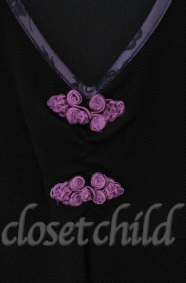 画像2: Qutie Frash / ちりめんロングタンクトップ  ブラック O-25-12-03-032-QU-TO-OW-ZT182 (2)