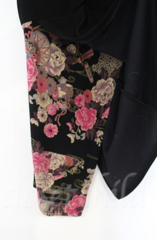 画像4: Qutie Frash / ちりめんロングタンクトップ  ブラック O-25-12-03-032-QU-TO-OW-ZT182 (4)