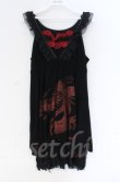 画像1: 【SALE】Qutie Frash / ドラゴンptノースリーブワンピース  ブラック×レッド O-25-12-03-035-QU-OP-OW-ZT184 (1)