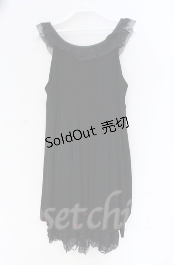 画像3: 【SALE】Qutie Frash / ドラゴンptノースリーブワンピース  ブラック×レッド O-25-12-03-035-QU-OP-OW-ZT184 (3)