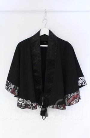 画像: Qutie Frash / 2022漆黒-SIKKOKU-ポンチョ  ブラック O-25-12-03-039-QU-JA-IG-ZT1208B