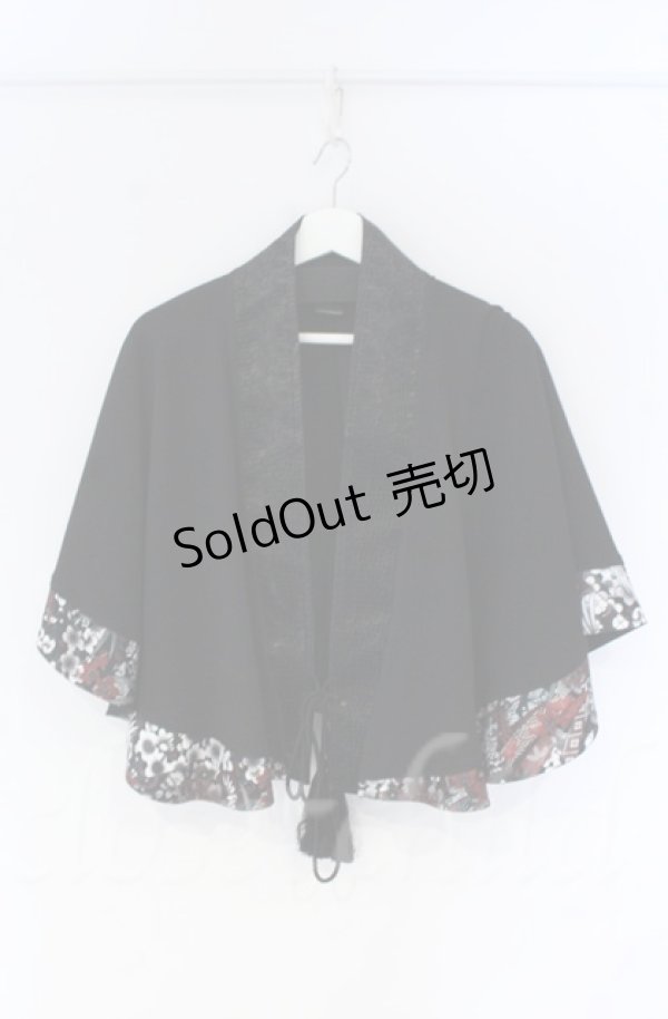 画像1: Qutie Frash / 2022漆黒-SIKKOKU-ポンチョ  ブラック O-25-12-03-039-QU-JA-IG-ZT054 (1)