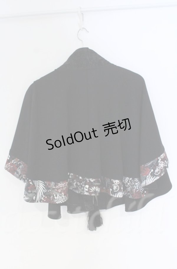 画像4: Qutie Frash / 2022漆黒-SIKKOKU-ポンチョ  ブラック O-25-12-03-039-QU-JA-IG-ZT054 (4)