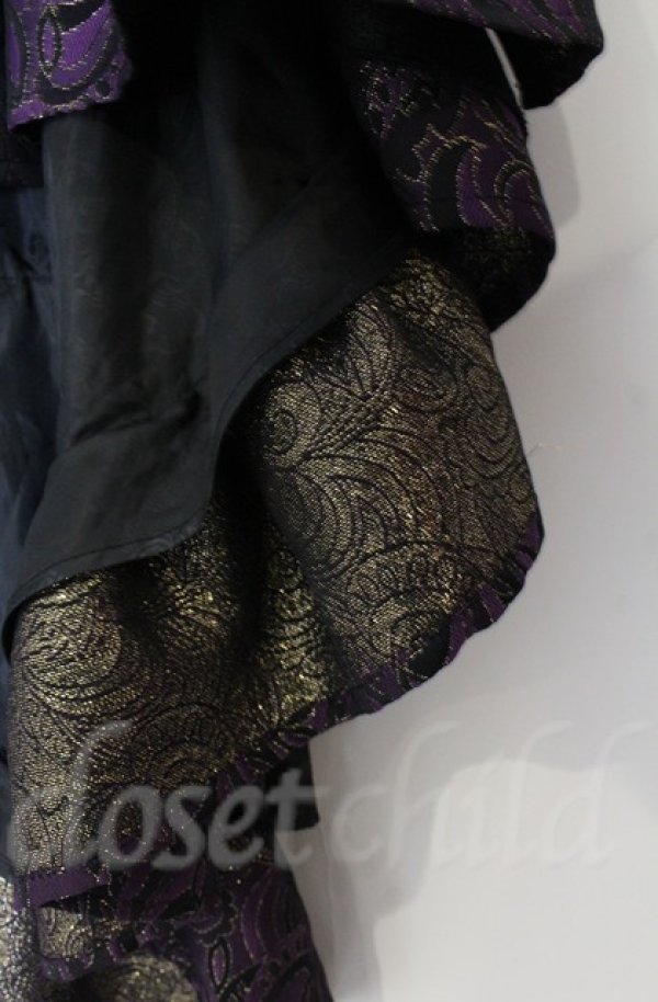 画像3: Qutie Frash / フリルラップスカート  ブラック×パープル O-25-12-03-047-QU-SK-OW-ZT050 (3)