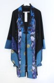 画像1: Qutie Frash / 着物ロングカーデ  ブルー O-25-12-03-006-QU-JA-IG-ZT357 (1)