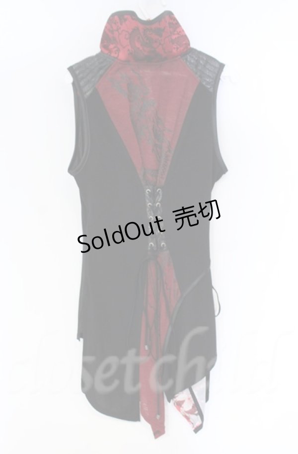 画像3: Qutie Frash / DSチャイナベスト  レッド×ブラック O-25-12-03-010-QU-OP-IG-OS (3)