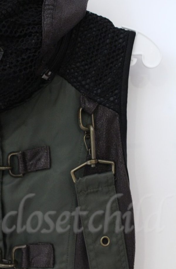 画像3: Qutie Frash / ミリタリーベスト  カーキグリーン O-25-12-03-021-QU-TO-IG-ZT060 (3)