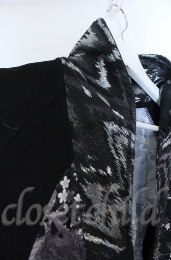 画像4: Qutie Frash / ストリート札幌限定カラー 着物カーディガン  ブラック O-25-12-03-023-QU-JA-IG-ZT063 (4)