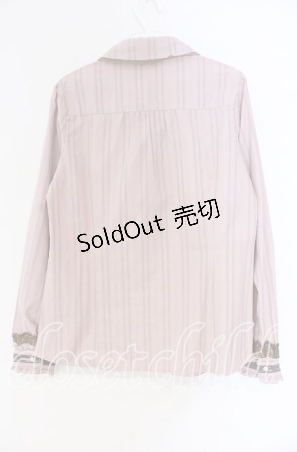 画像3: axes femme / タイ付きフリルブラウス L ピンク O-25-12-04-038-AX-BL-OW-OS (3)