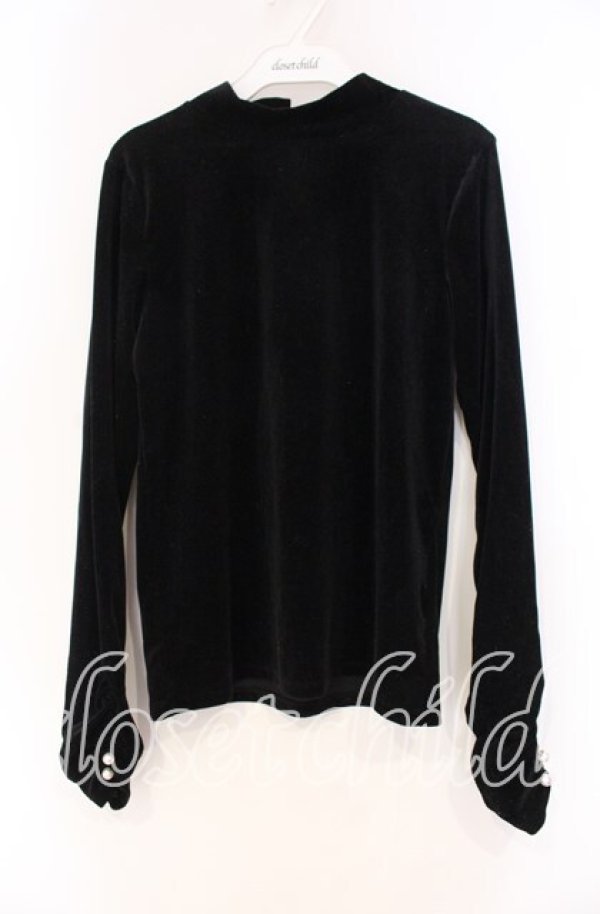 画像1: axes femme / ギャザーシアーベロアインナー F クロ O-25-12-04-043-AX-TO-OW-OS (1)