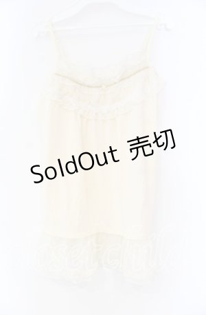 画像: axes femme / ドビーシフォンキャミソール M キナリ O-25-12-04-005-AX-TO-OW-OS