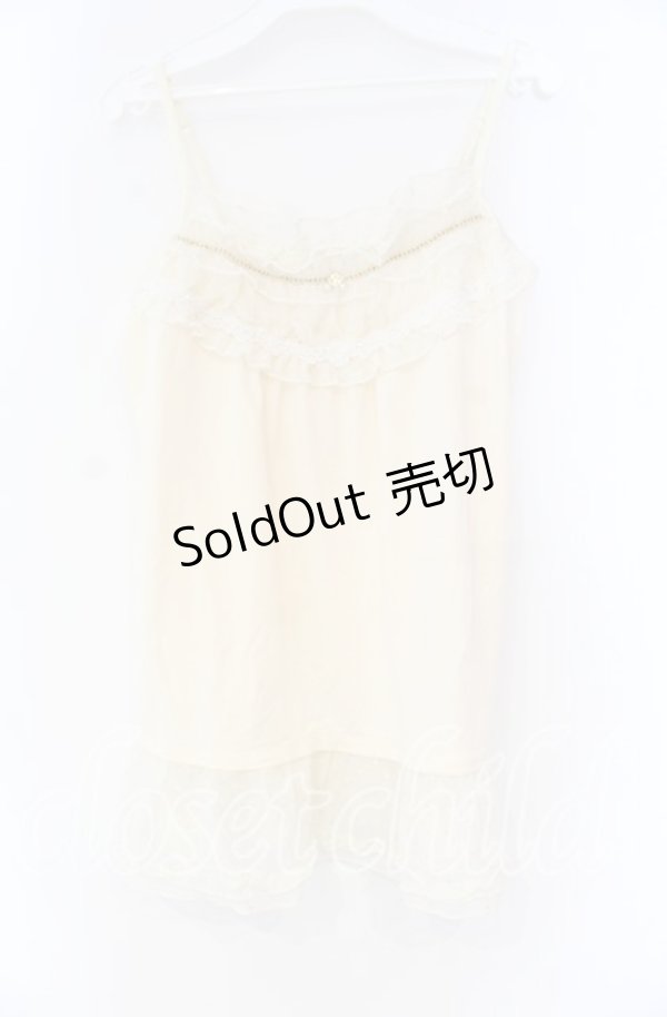 画像1: axes femme / ドビーシフォンキャミソール M キナリ O-25-12-04-005-AX-TO-OW-OS (1)