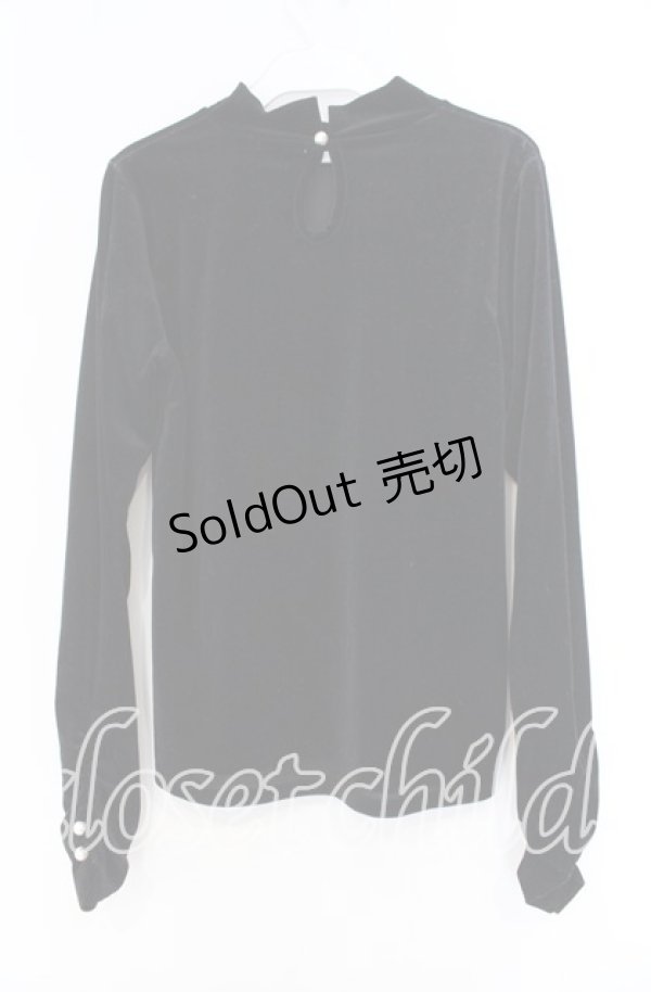 画像2: axes femme / ギャザーシアーベロアインナー F クロ O-25-12-04-043-AX-TO-OW-OS (2)