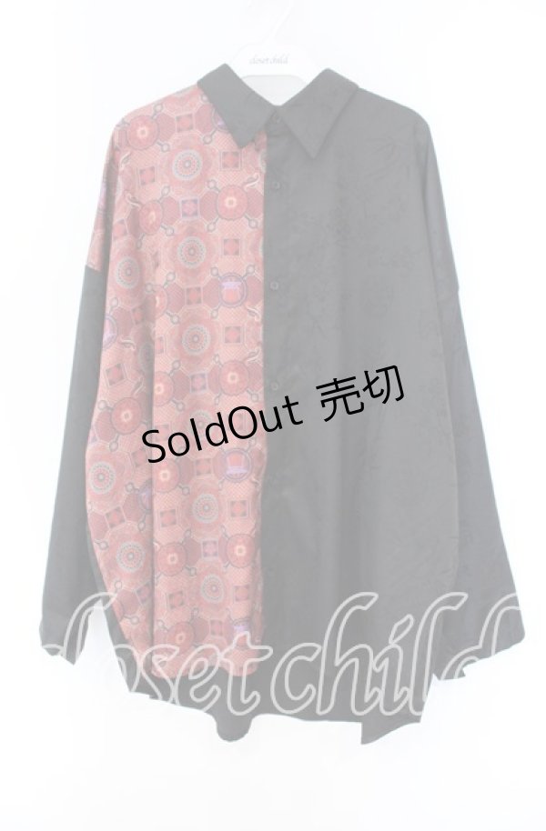 画像1: REZEN / 陰陽師×曼荼羅２ＷＡＹシャツ M 真紅 O-25-12-04-044-PU-BL-OW-OS (1)