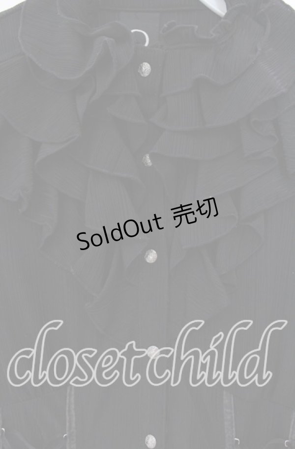 画像2: Ozz oneste / ラッフルフリルトップス  クロ O-25-12-04-045-OO-TO-OW-OS (2)