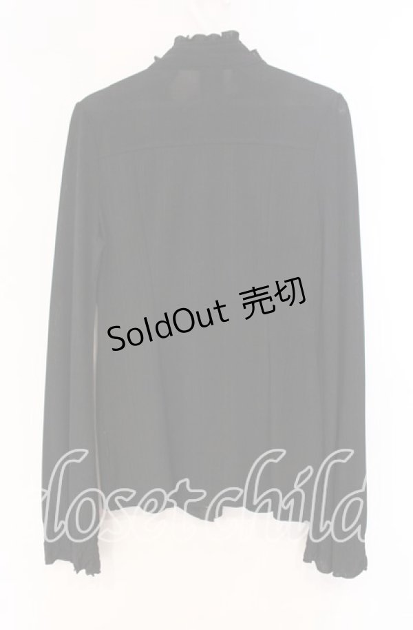 画像3: Ozz oneste / ラッフルフリルトップス  クロ O-25-12-04-045-OO-TO-OW-OS (3)