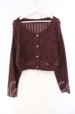 画像1: NIBBLE POISON / 前後２ｗａｙニットカーディガン M ワイン O-25-12-04-047-PU-TO-OW-OS (1)
