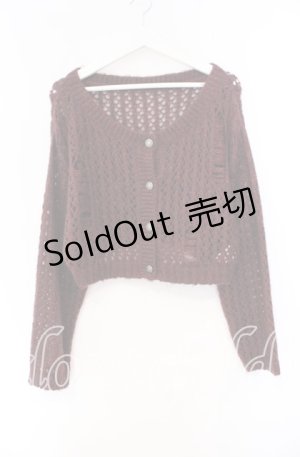 画像: NIBBLE POISON / 前後２ｗａｙニットカーディガン M ワイン O-25-12-04-047-PU-TO-OW-OS