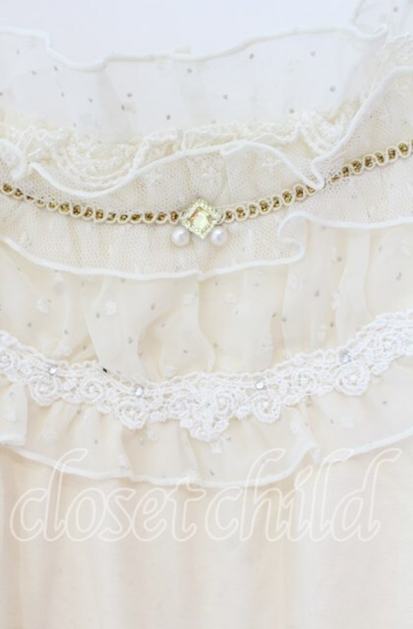 画像2: axes femme / ドビーシフォンキャミソール M キナリ O-25-12-04-005-AX-TO-OW-OS (2)