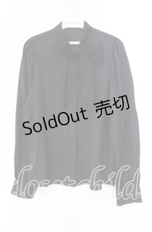 画像: an another angelus / オーガンジーボウタイブラウス F クロ O-25-12-04-049-CA-BL-OW-OS