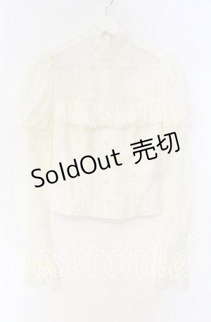画像: LACEMADE / レース切り替えブラウス  キナリ O-25-12-04-050-LO-TO-OW-OS