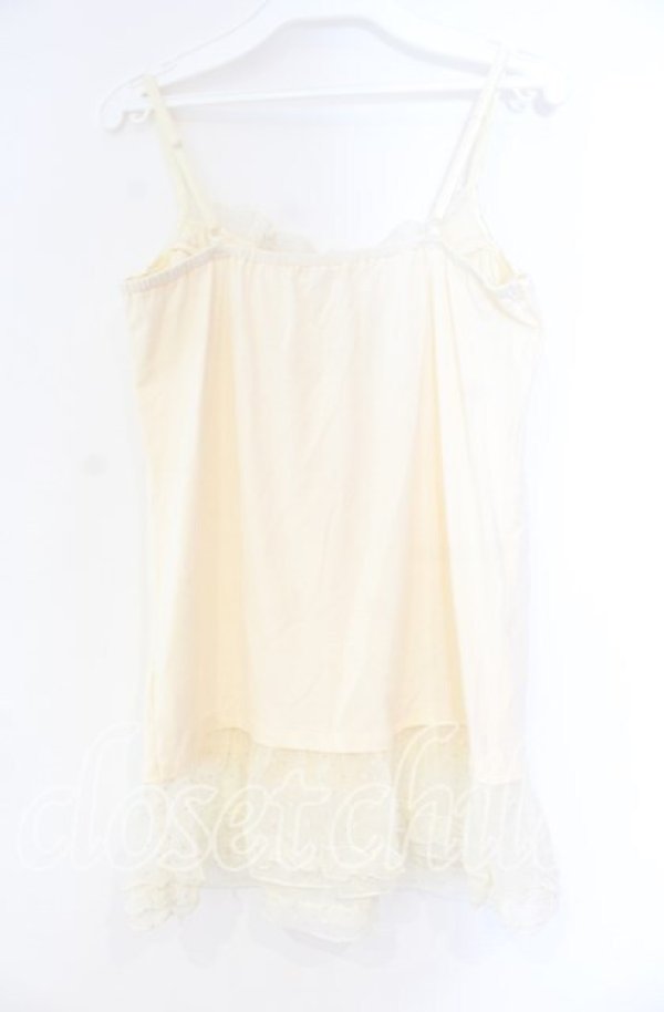 画像3: axes femme / ドビーシフォンキャミソール M キナリ O-25-12-04-005-AX-TO-OW-OS (3)