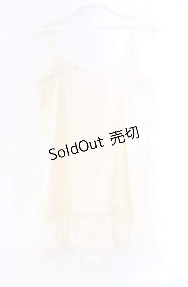 画像3: axes femme / ドビーシフォンキャミソール M キナリ O-25-12-04-005-AX-TO-OW-OS (3)