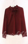 画像1: FA（Fi.n.t） / ボウタイプルブラウス F ワイン O-25-12-04-051-LO-BL-OW-OS (1)