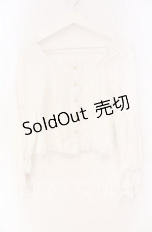 画像: Doris Night / スクエアネックブラウス XS シロ O-25-12-04-054-EL-BL-OW-OS