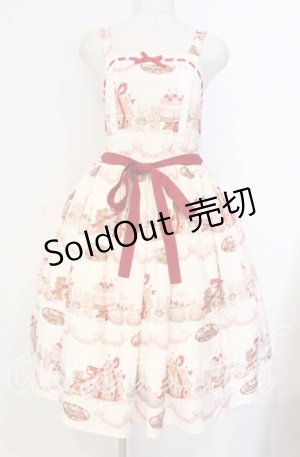 画像: axes femme kawaii / お菓子の家柄ジャンスカ M キナリ O-25-12-04-057-AX-OP-OW-OS